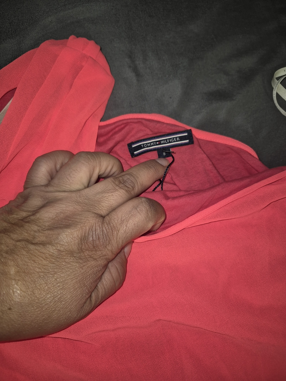 Tommy Hilfiger Coral Red Blouse